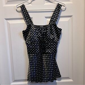 3/25$💥 Y2K Zone Choc top cami tank Women Small lace black summer sleeveless